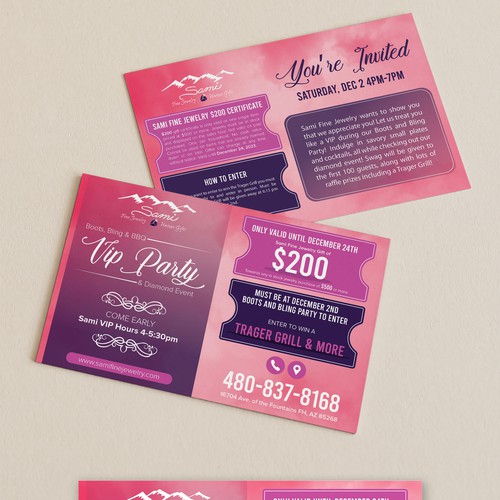 High End Jewelry Store Postcard *EASY* Design in Mind-ontwerp door E-SolBiz™