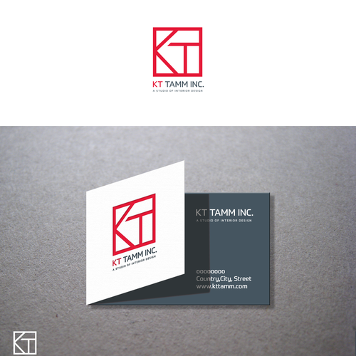 Create a design that highlights my initials "KT" as well as incorporate my business name "KT TAMM,IN Design by itzzzo