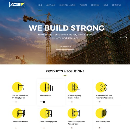 Construction Company Website Design Design réalisé par Gendesign