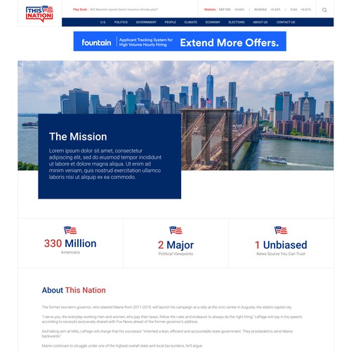 Wordpress Design for Political Blog Design by sl99