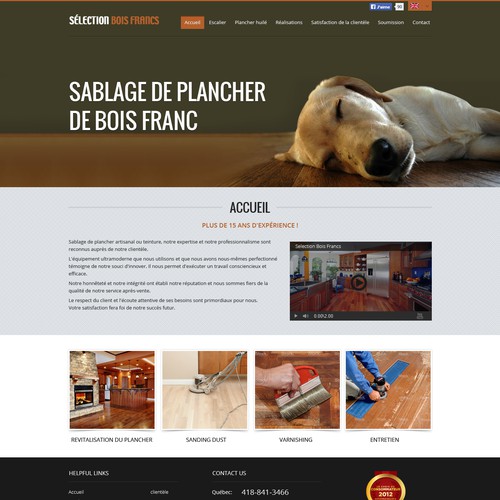 Web page design contest entry by Gendesign