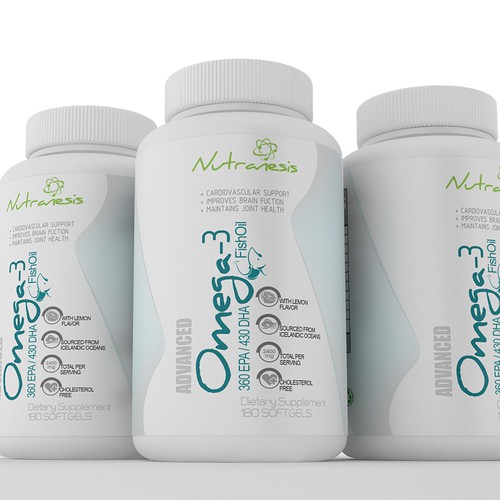 Create the Product Label for Omega-3 Design by Arquimedia