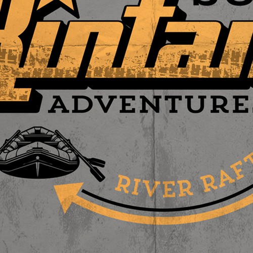 vintage bali jungle rafting Design by WesD