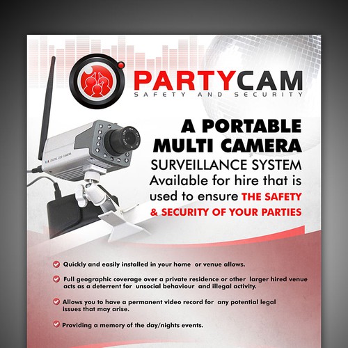 security cameras flyer