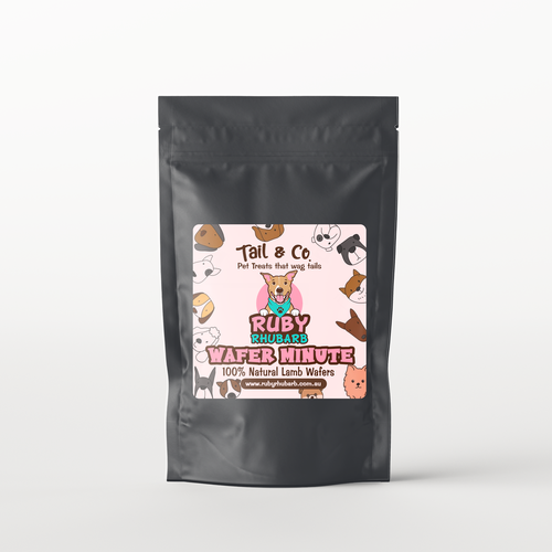 Ruby Rhubarb new product Labels Design by halesen