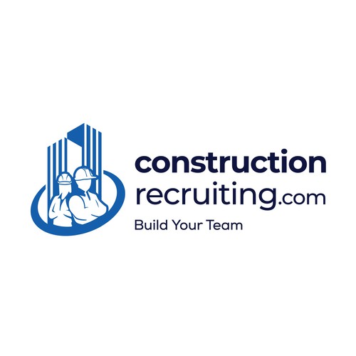 constructionrecruiting.com logo to appeal to construction companies who need to find great talent Design by Mr.CreativeLogo