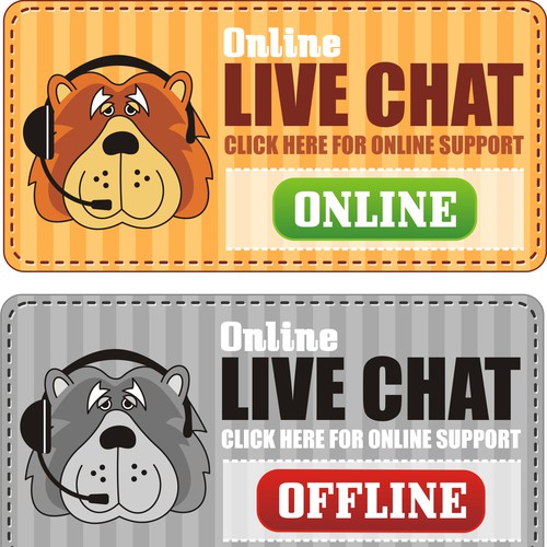 Design a "Live Chat" Button Design von Tonjoo™