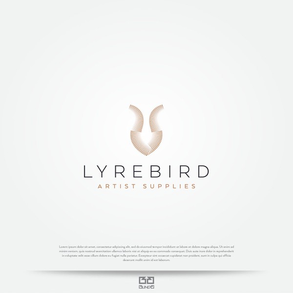Lyrebird inspired logo