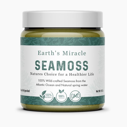 Design a Label for our Sea Moss Gel Product Design by Artist@Joy