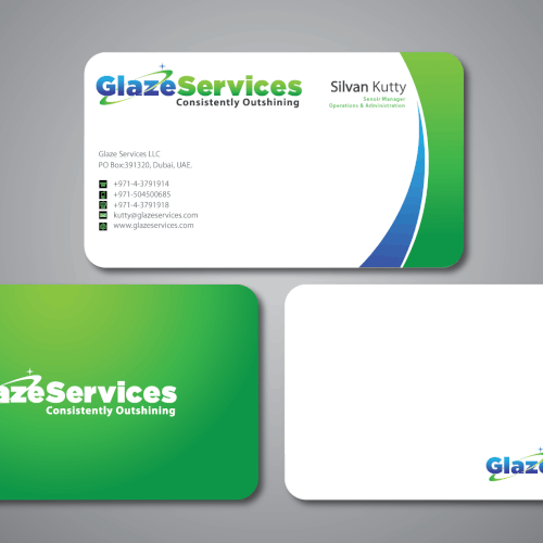 Create the next stationery for Glaze Services Design por expert desizini