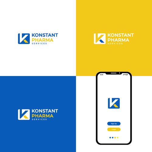 Konstant Pharma Logo Design by Lembayung Jingga™