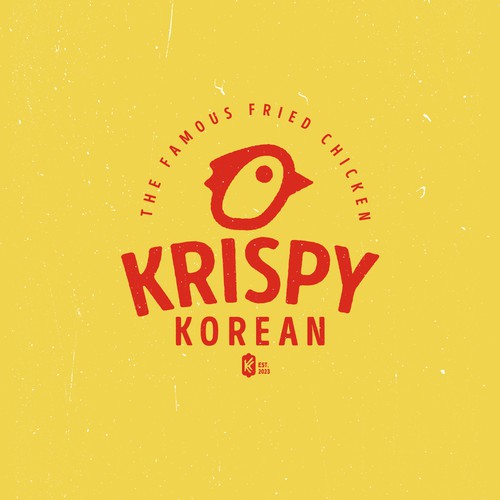 Yellow and Red Korean Fried Chicken Design by SORG® / Serch Orozco