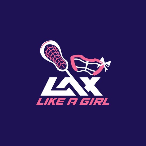 A classic yet fun logo for the fearless, confident, sporty, fun female lacrosse player Design by Jans...