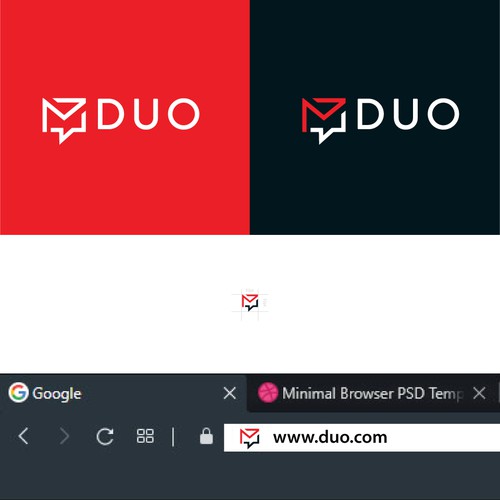 Duo | New Email+SMS service provider Design by Zoxy_bg