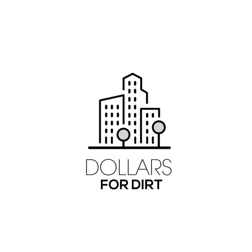 Design the best Dollars for Dirt Logo for a up and coming real estate land investing business-ontwerp door Abdul Mukit