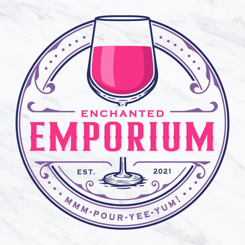 Enchanted Emporium. A casual wine bar. Design by Fortunic™