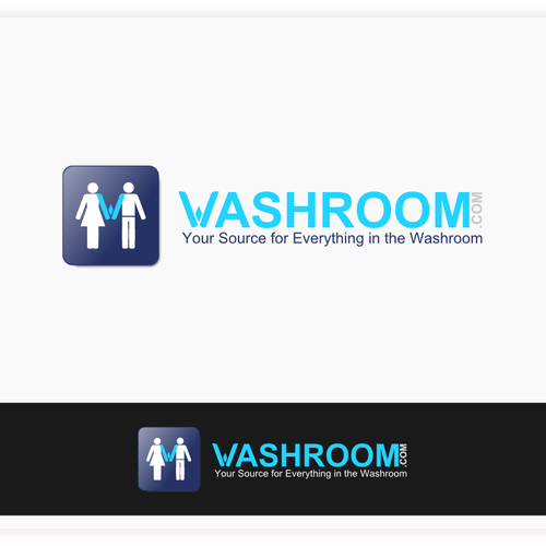 Help Logo for Washroom.com - public restroom supplies with a new logo