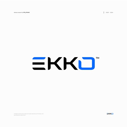 SIMPLE LOGO - ekko Letters then dm after Design by FF3