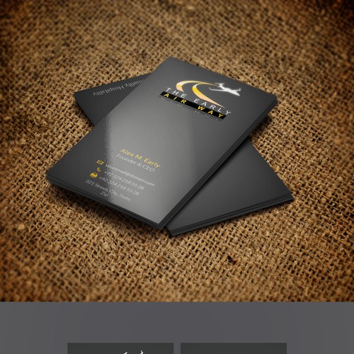 Business Card for Private Jet Charter company | Business card contest