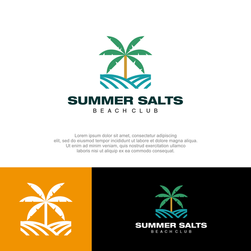 BEACH CLUB LOGO Design réalisé par sleepyoner