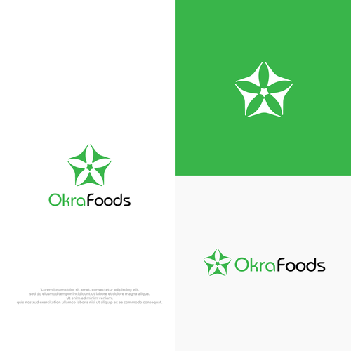 Okra inspired logo design Design by .May