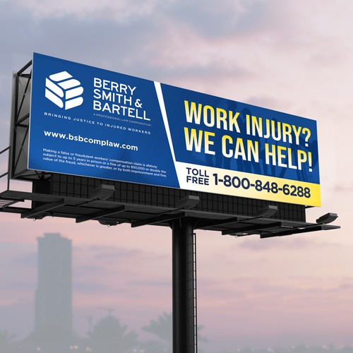 Law Firm Billboard Design by SoftSkills