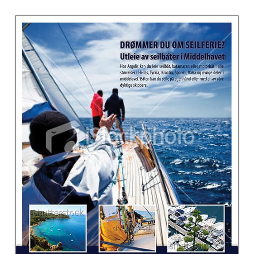 Argolis needs a new Yacht Charter fullpage add Design by Jana129