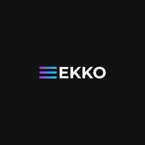 SIMPLE LOGO - ekko Letters then dm after Design by Designs by Alex