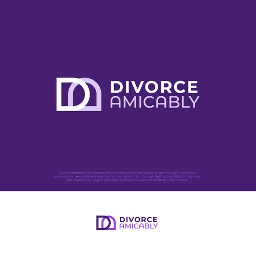 Logo for a new, healthy way for reasonable people to divorce Design by aaf.andi