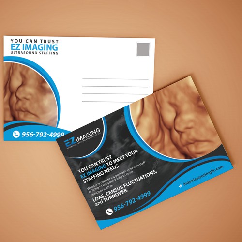 ULTRASOUND STAFFING CARD/FLYER Diseño de Tanny Dew ❤︎