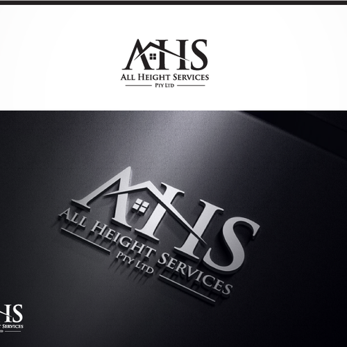 Create a height safety logo out of the letters 'AHS' Design by 7- Lung