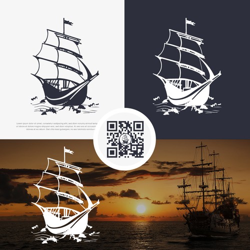Logo for an Historical Exhibition: Sailing Through Time -Historical Echoes in a Digital Logo Design by LuxuryDesign