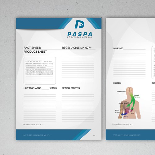Product Sheet Template