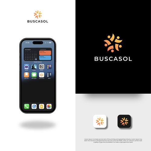 Create a logo for BuscSol Design by santoryu