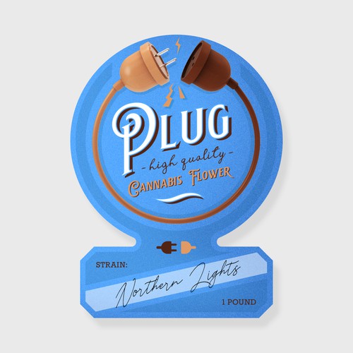 Design an urban looking label for a cannabis street brand that specializes in bulk flower sales Design by taras m