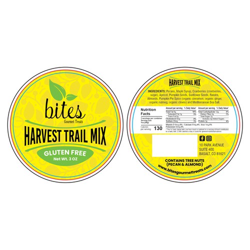 Design a Food Label for Harvest Trail Mix (logo and dieline files included) Design réalisé par Mrs Design ♥