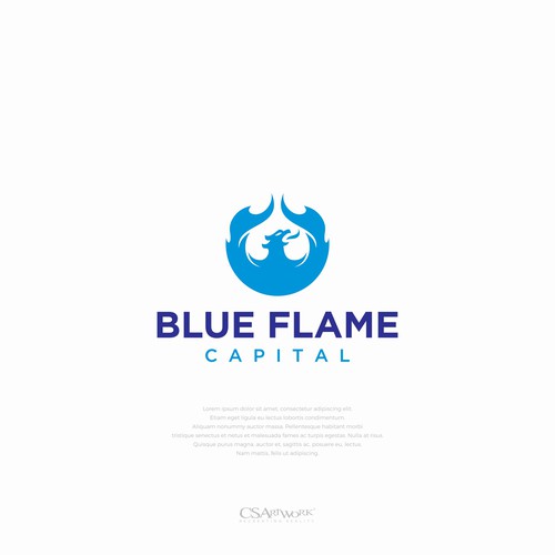 We need a Blue Flame Logo worthy of classic car hood status...but not...really. Design by CSArtwork