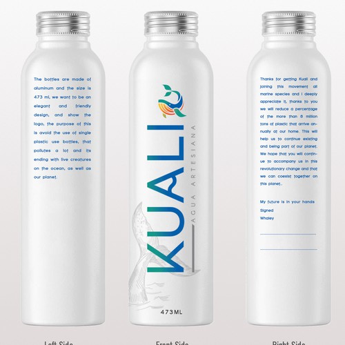 Water bottle design!! Lets be disruptive and elegant Design by Creative- Jiniya.