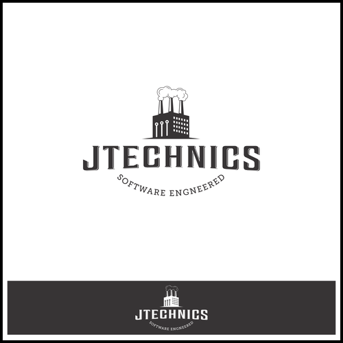 Retro logo for software development consulting company.