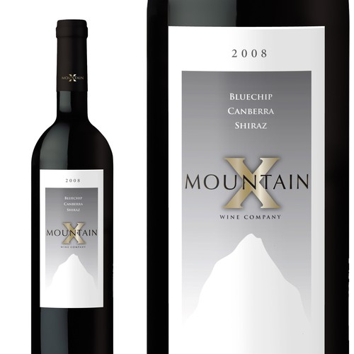 Mountain X Wine Label Réalisé par DPA Design