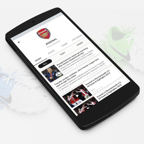 The Arsenal App, Arsenal App, News