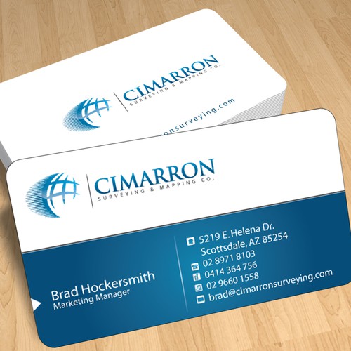 stationery for Cimarron Surveying & Mapping Co., Inc. Diseño de Umair Baloch