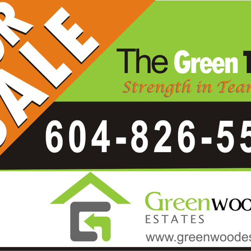 Download Real Estate "Front Lawn FOR SALE Sign" Mockup for Print | Banner ad contest