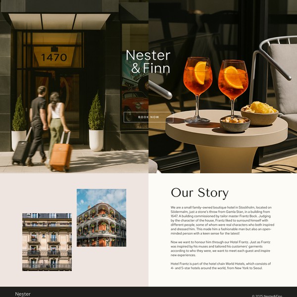 Website Design for Hotel Brand