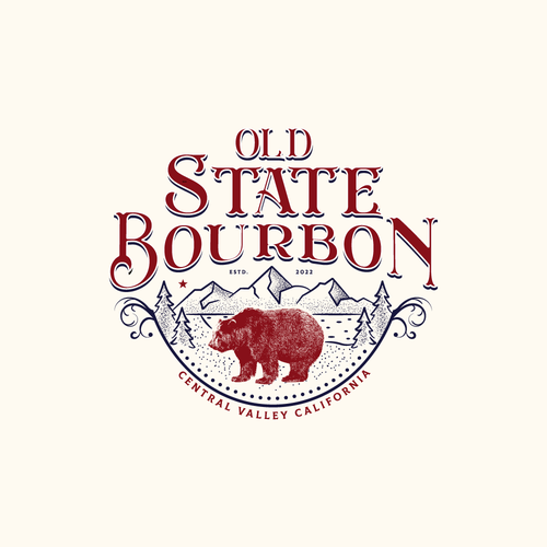 Logo design for a new Bourbon Whiskey company. Design by GonzArts