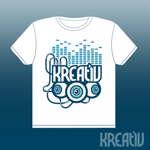 Design di dj inspired t shirt design urban,edgy,music inspired, grunge di louisminnaar
