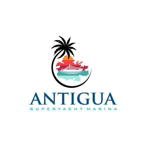 Logo for Antigua Superyacht Marina Design by odraude_me™
