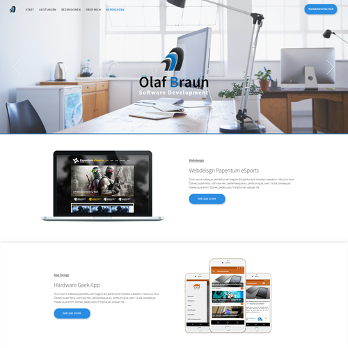 Proposta di design per un contest della categoria Design di sito web realizzata da malzi.