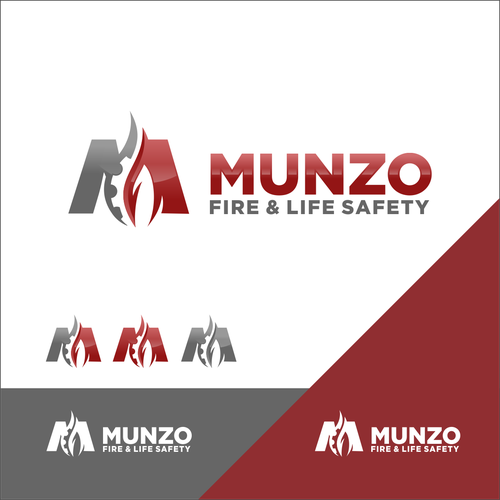 Create a modern, powerful logo for a fire protection business Design by khar15ma89