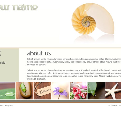 1-3 Page Website Template Design von Ratio
